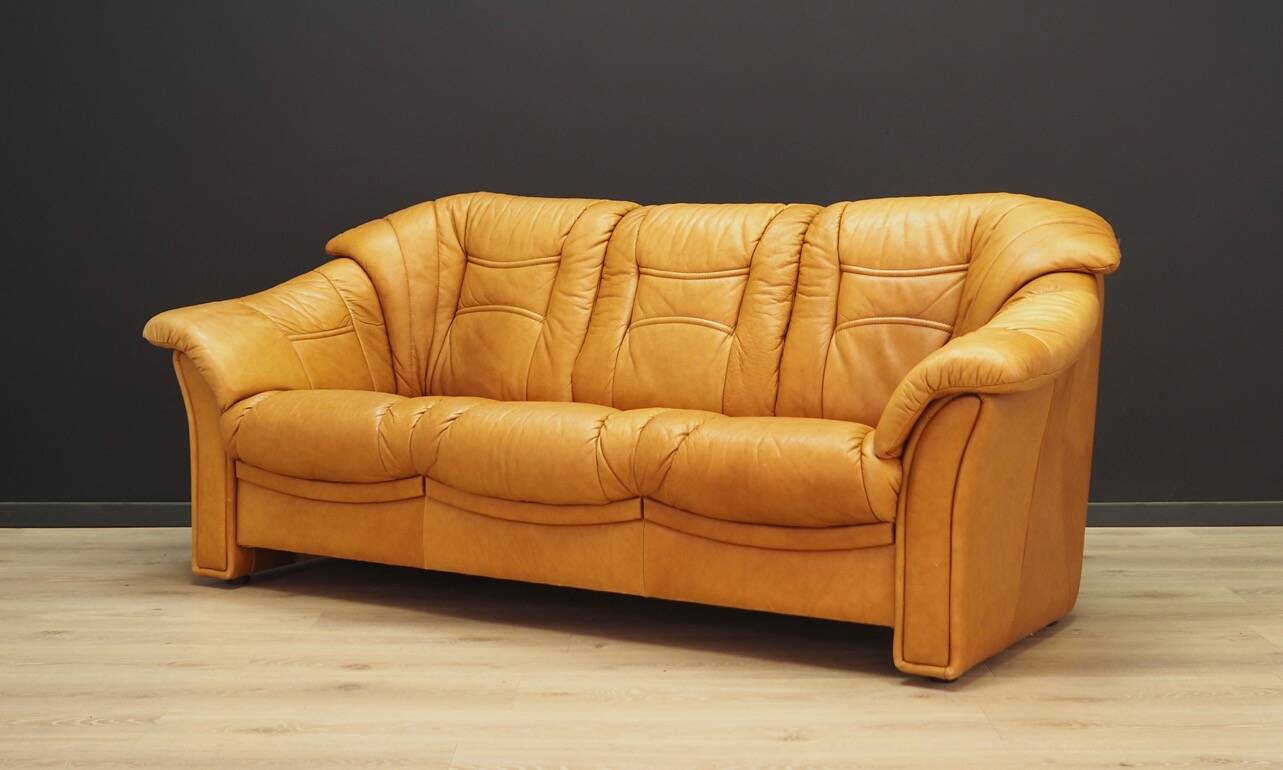 Cognac living room set, Danish design, 1970s, manufacturer: Skalma Møbelfabrik