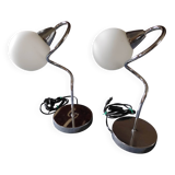 Pair of spiral lamps