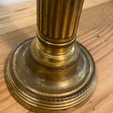 Pair of Louis XVI candlesticks in gilded bronze