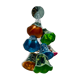 Abats-jour en suspension en tissu multicolore