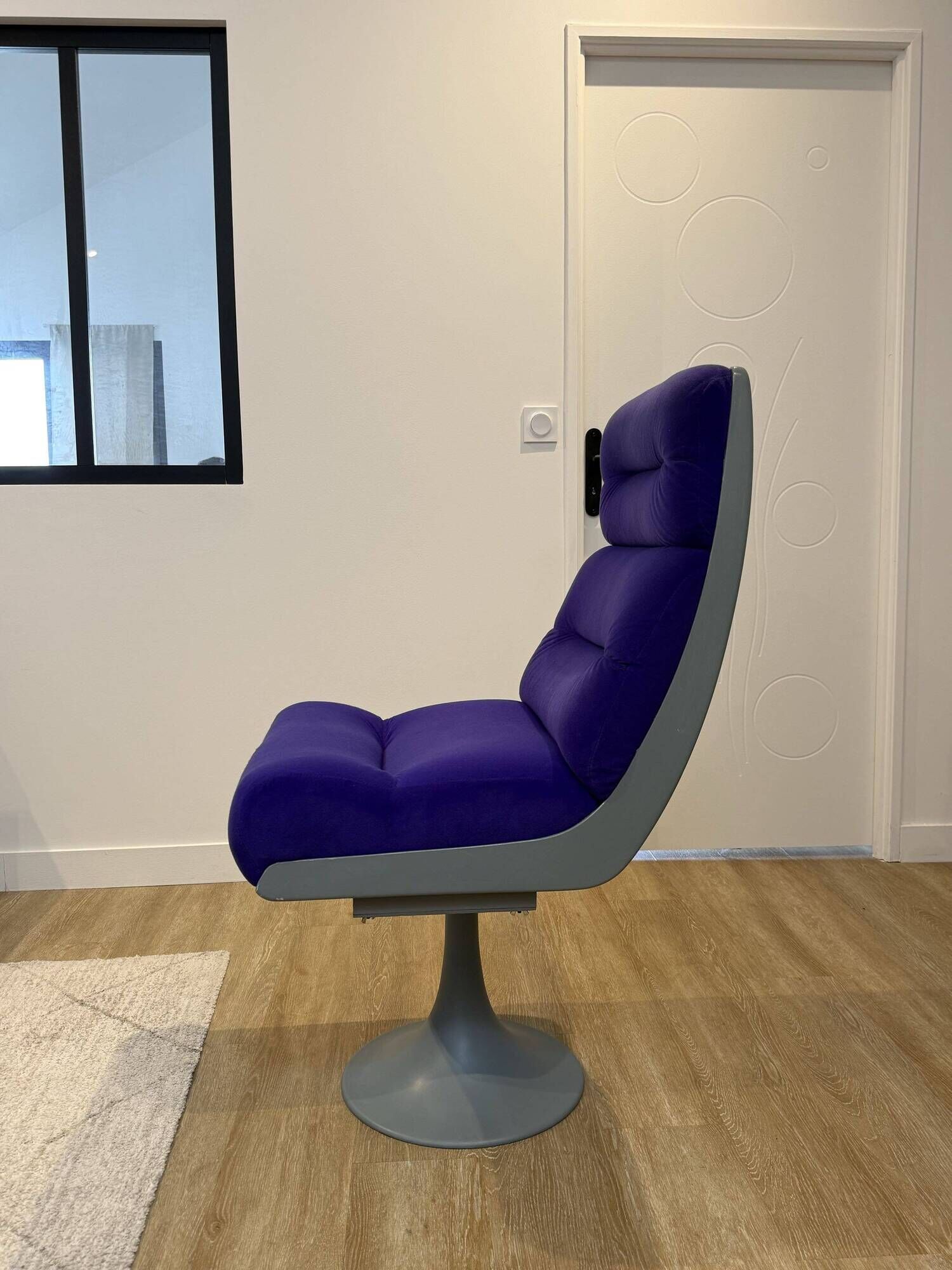 vintage 80s designer armchair