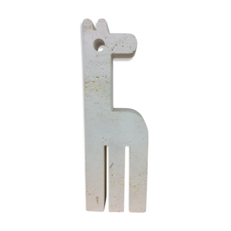 Fratelli Mannelli giraffe paperweight in travertine