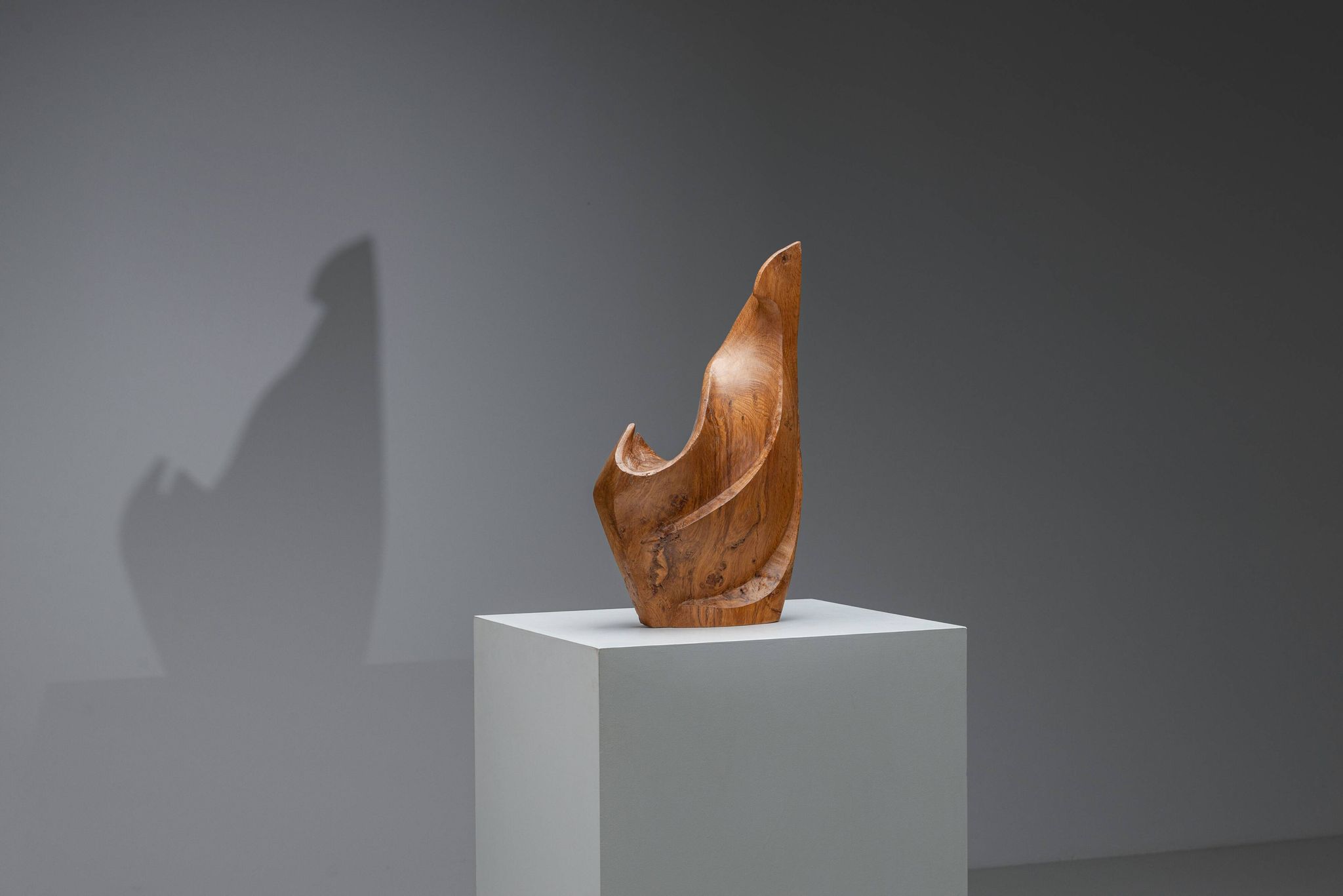 Sculptural form in solid elm