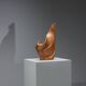 Forme sculpturale en chêne solide