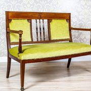 Neat Sofa with Green Velour, 1950s
