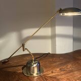 Massive vintage 80s swing arm table lamp