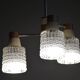 Mid-Century Chandelier in Chromed Steel and Glass from Drukov, Czech, 1970s