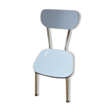 Chaise de cuisine stratifié bleu