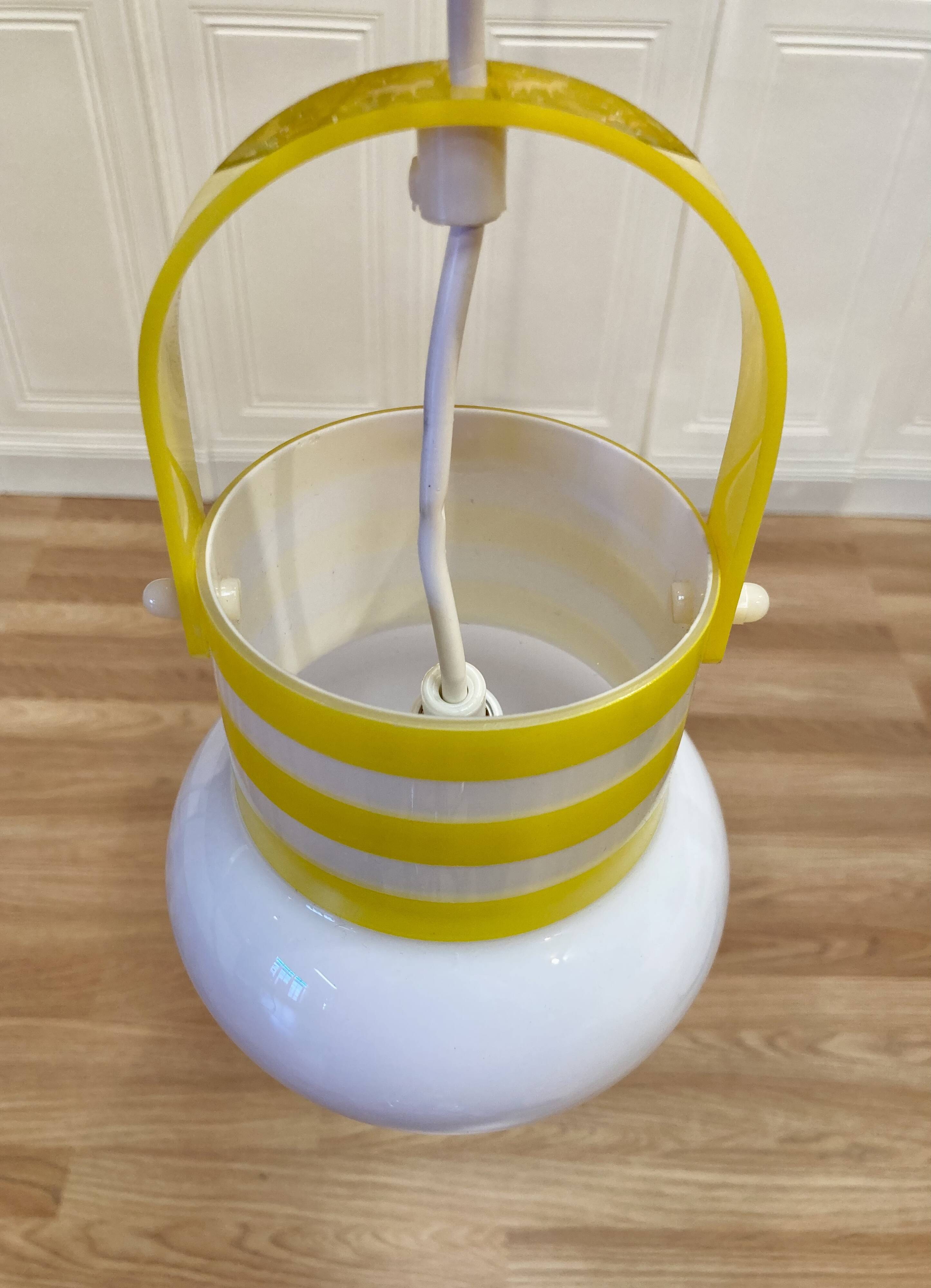Suspension glass scandinavian design 1960.