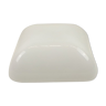 Vintage square ceiling light in opaline style white glass 25x25cm