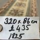 Vintage Turkish Runner 320x86 cm Kula Rug, Terracotta Red, Green, Beige