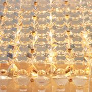 Large faceted crystal ceiling light by Kinkeldey, Germany, 1970s.