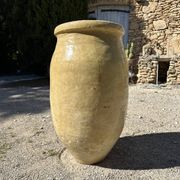 Ancient terracotta pottery jar from the 19th century.