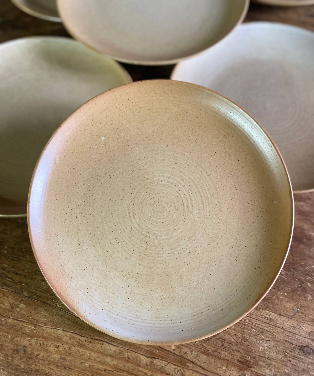 Assiettes plates en grès CNP