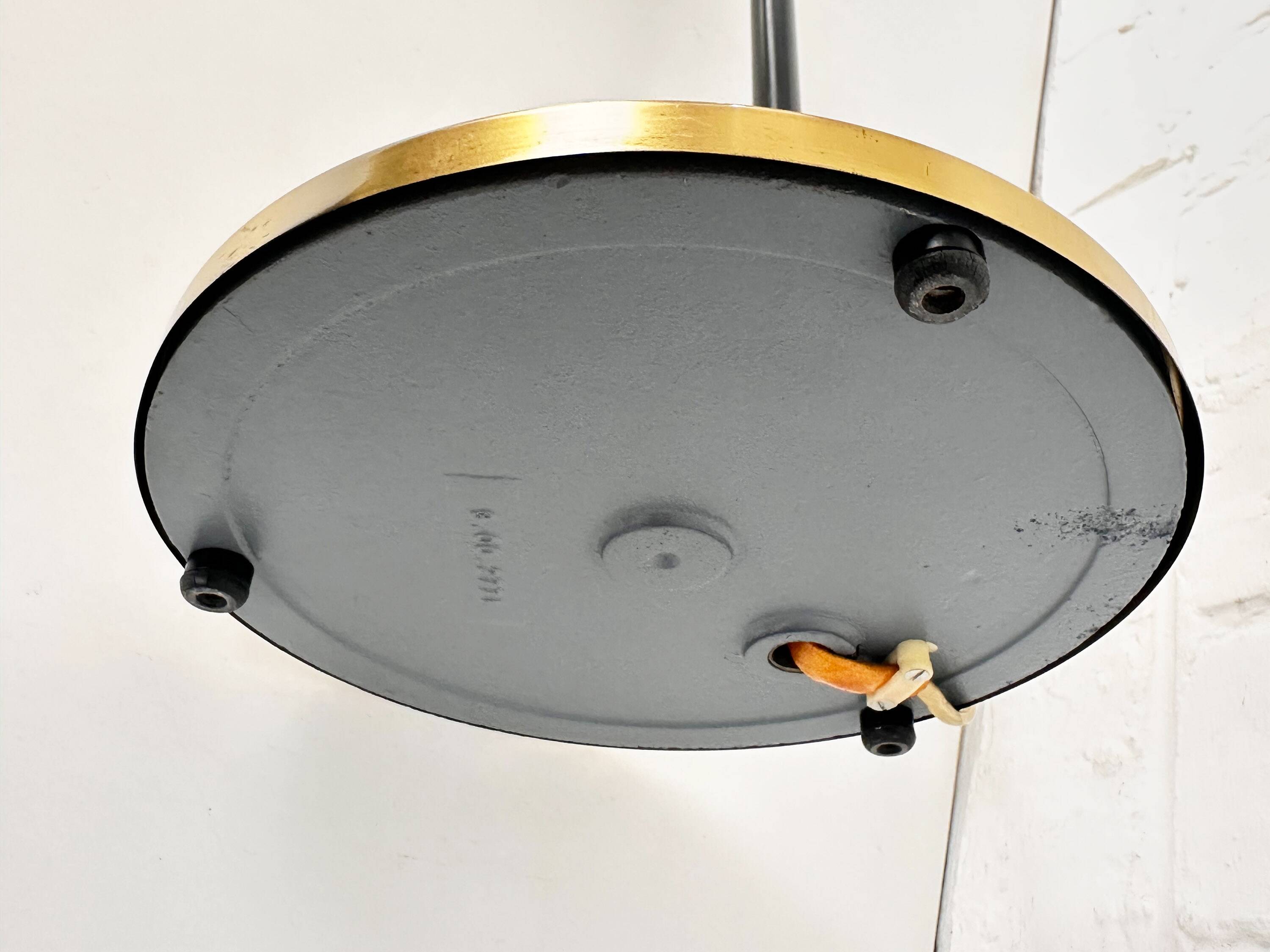 Desk lamp "Lento" Jo Hammerborg, Fog & Mørup, Brass, Denmark, 1960