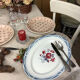 Old artisanal dish made in France Digoin Sarreguemines