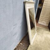 Old grey patinated mirror