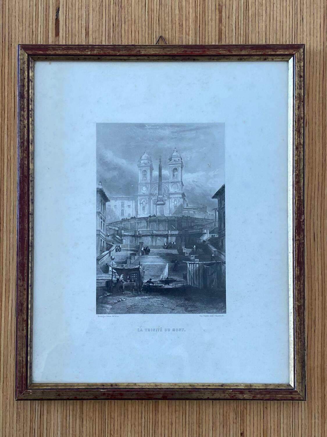 Lithograph of Rome by the Rouargue brothers 1850