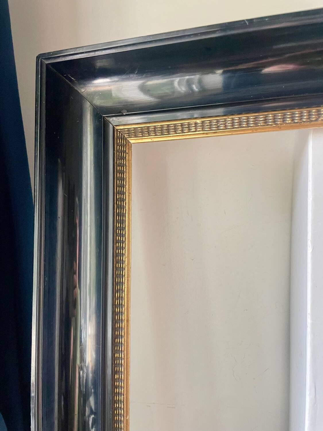 Antique Wooden Frame Black & Gold  62 cm x 49 cm