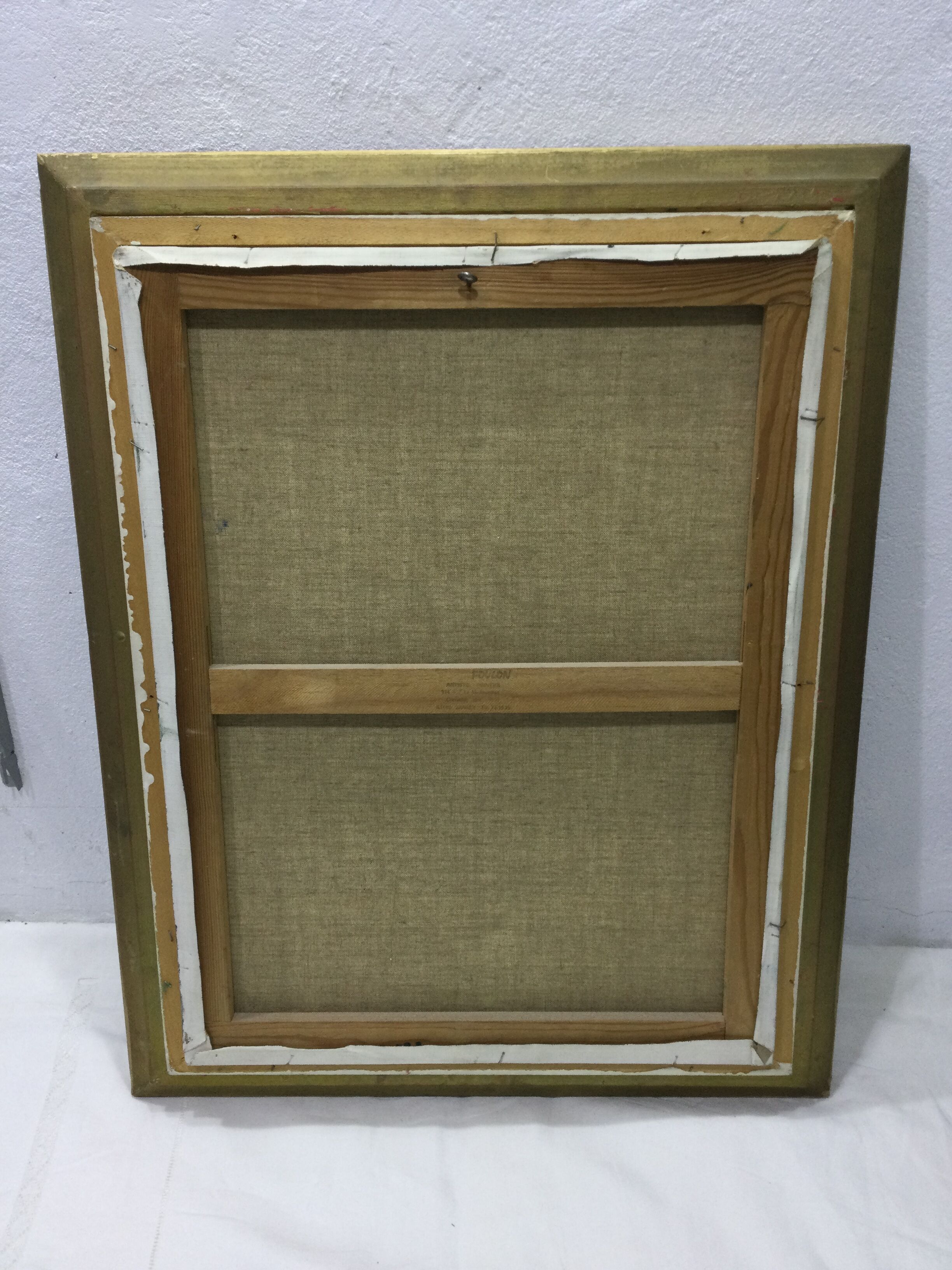 S.foulon - Oil on canvas framed, Woman in hat