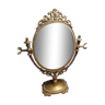 Brass table mirror 23x43cm