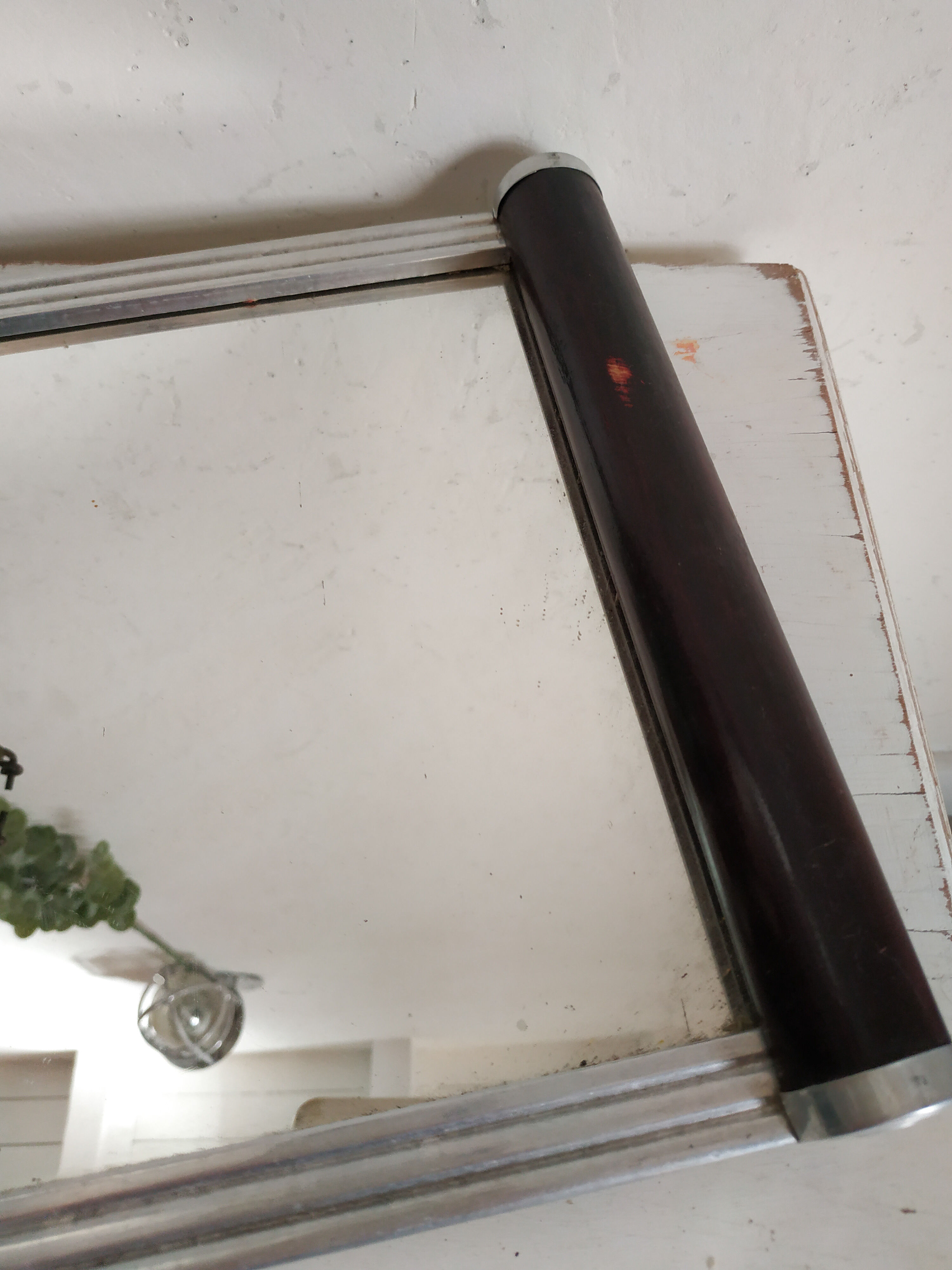 Art deco mirror rectangular tray