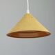Vintage suspension in yellow lacquered Bakelite from the 1950s.