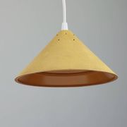 Vintage suspension in yellow lacquered Bakelite from the 1950s.