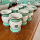 Vintage 72-piece tableware set Arzberg model Cult Focus postmodern bauhaus style