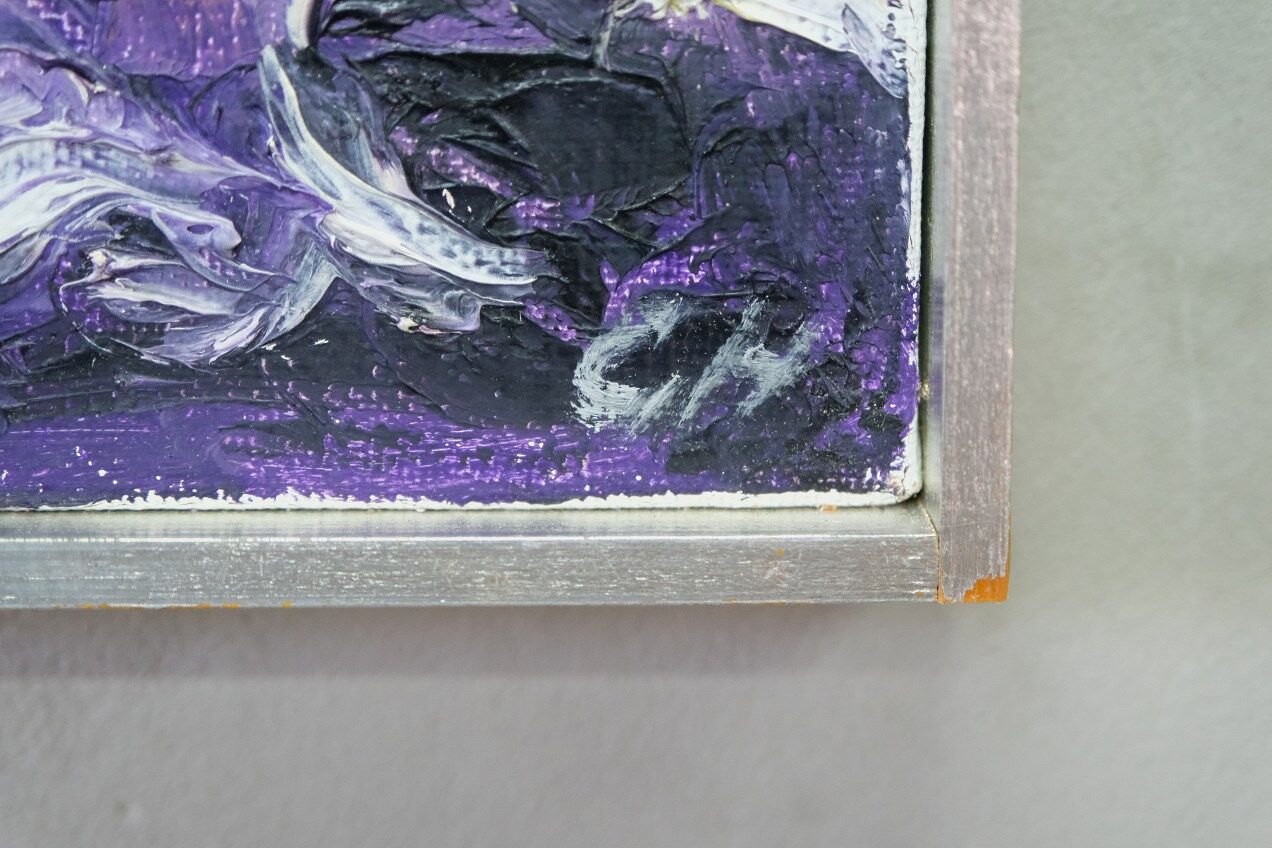 Grethe Hultgren, Swedish Expressionist Composition, Oil on Canvas, 1979, Framed