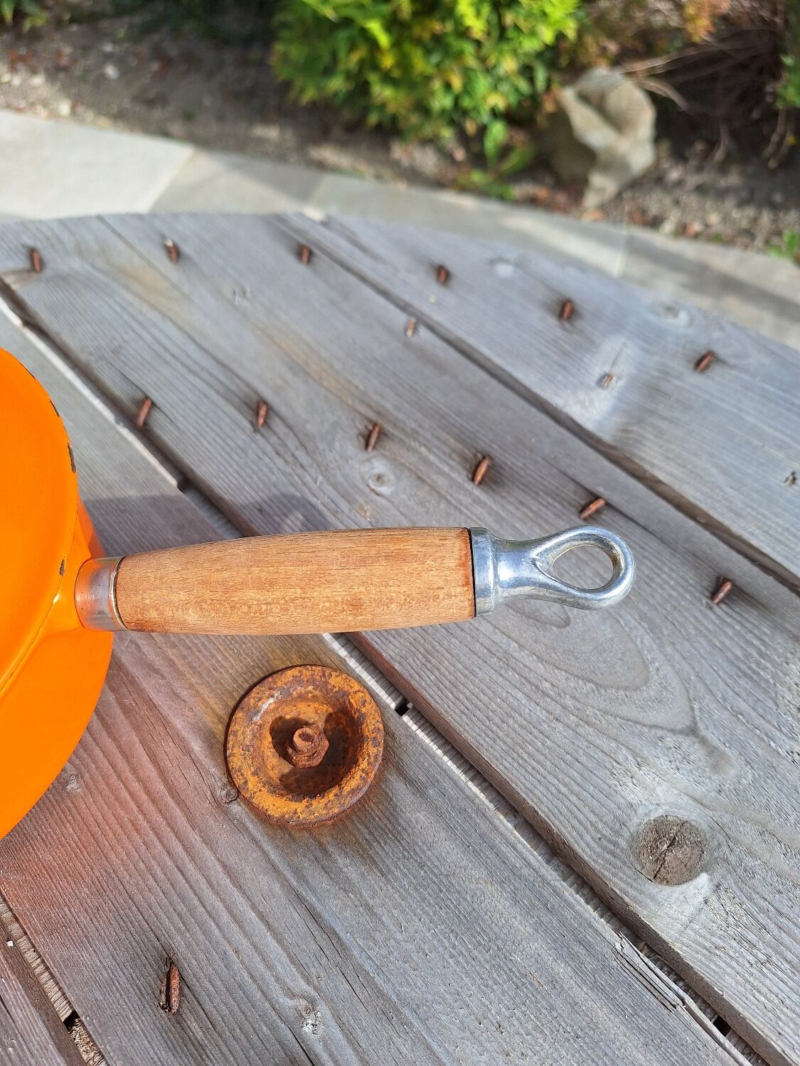 Vintage Le Creuset saucepans from the 70s