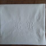 Old monogrammed table C B