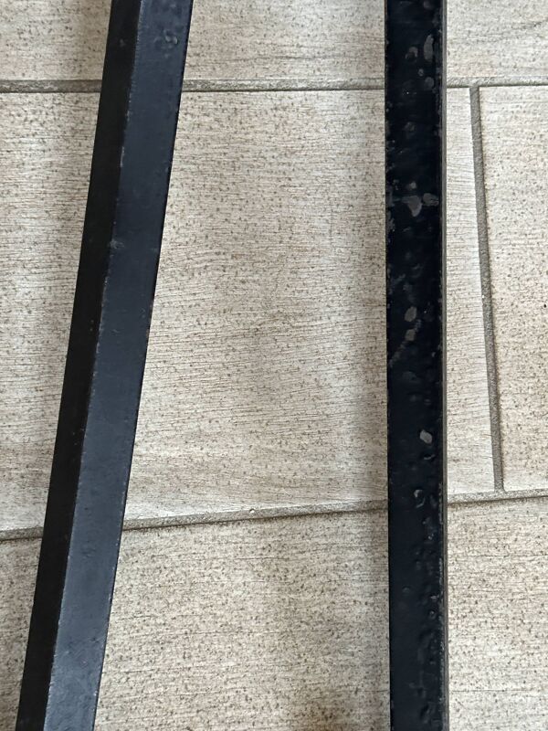 Paire chenets Jean Paul création design 1970