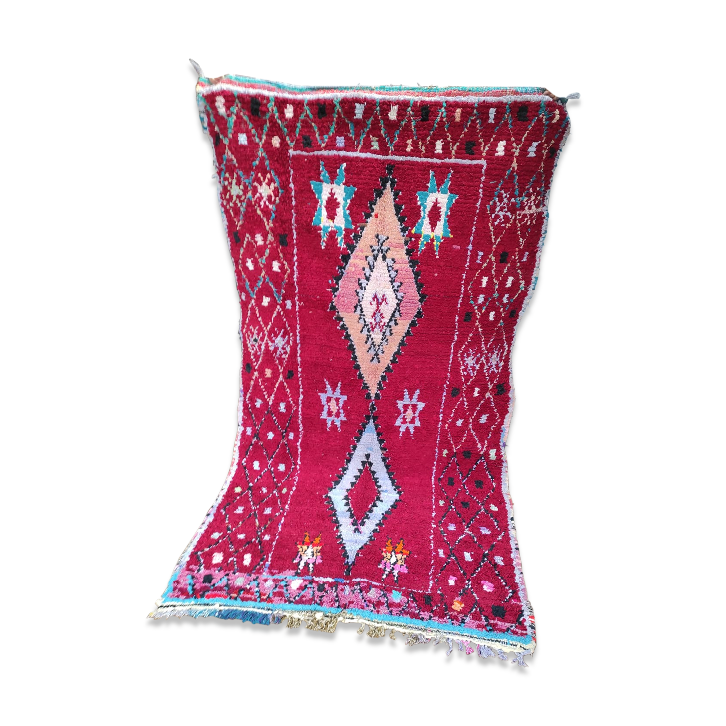 Ancient Berber carpet 125x225cm