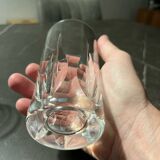 Série de 4 verres à orangeade estampillés cristal saint louis