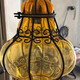 Murano style pendant light