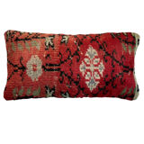 Vintage turkish handmade cushion cover, 30 x 60 cm