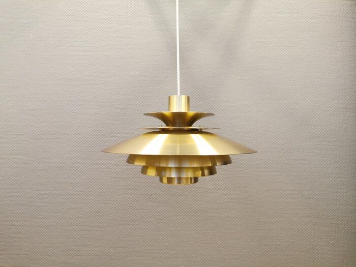 Scandinavian vintage pendant lamp by Jeka Metaltryk