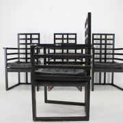 Set of Four Josef Hoffmann Armloffel Chairs Made By Wittmann,Austria