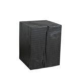 Wabi sabi burnt wood side table