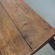 Large rustic farmhouse dining table from the French 19th century, in old elm