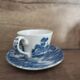 cup and its saucer English blue earthenware | Ridgway Staffordshire