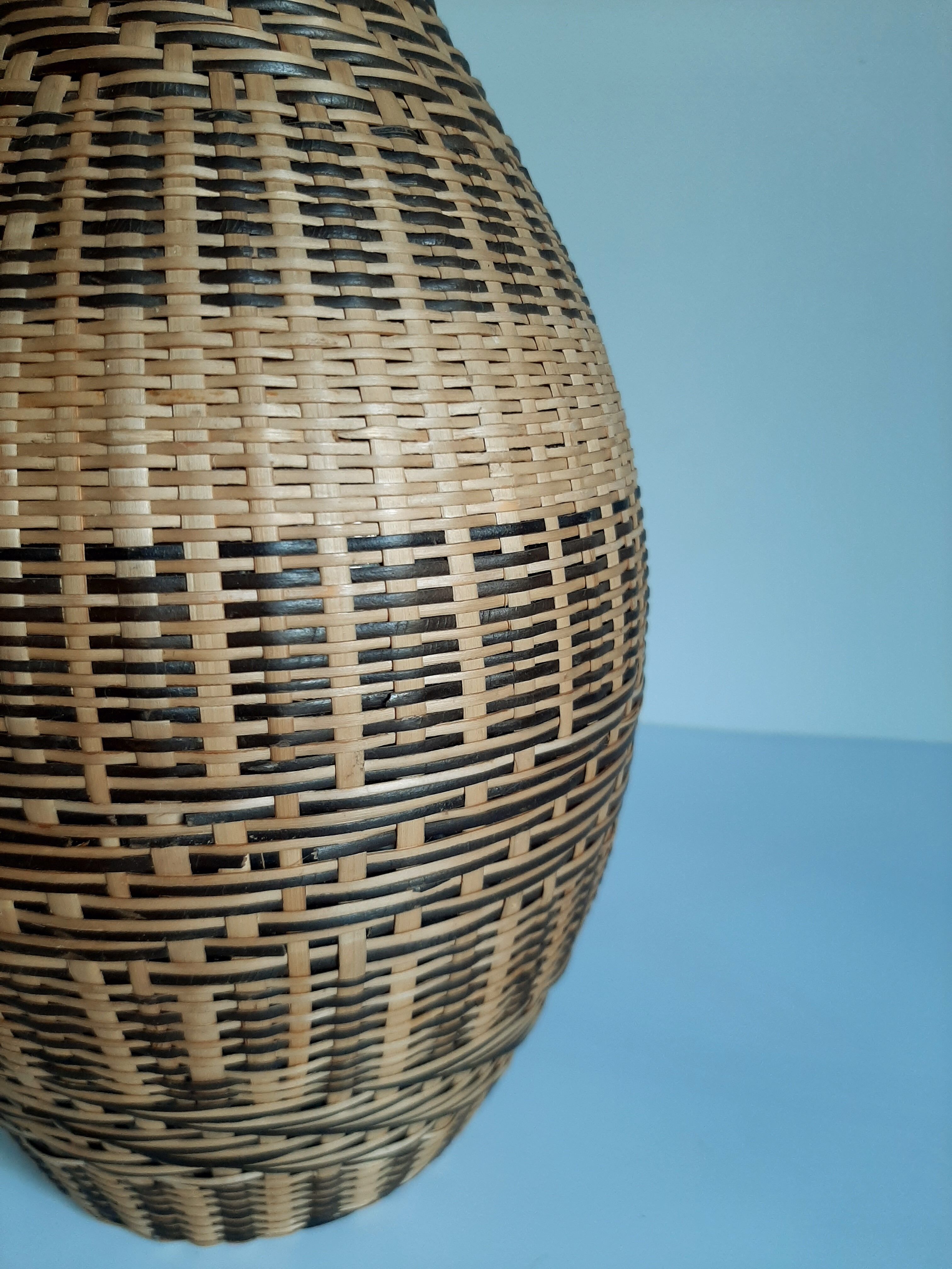 Wicker rattan bottle
