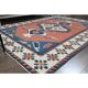 1970s Vintage Turkish Handmade Wool & Cotton Orange Area Rug 178x236