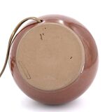 Burgundy brown ceramic lamp Sncf Mardandises