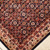 Vintage indian carpet tabriiz handmade 100cm x 130cm 1980s, 1c718