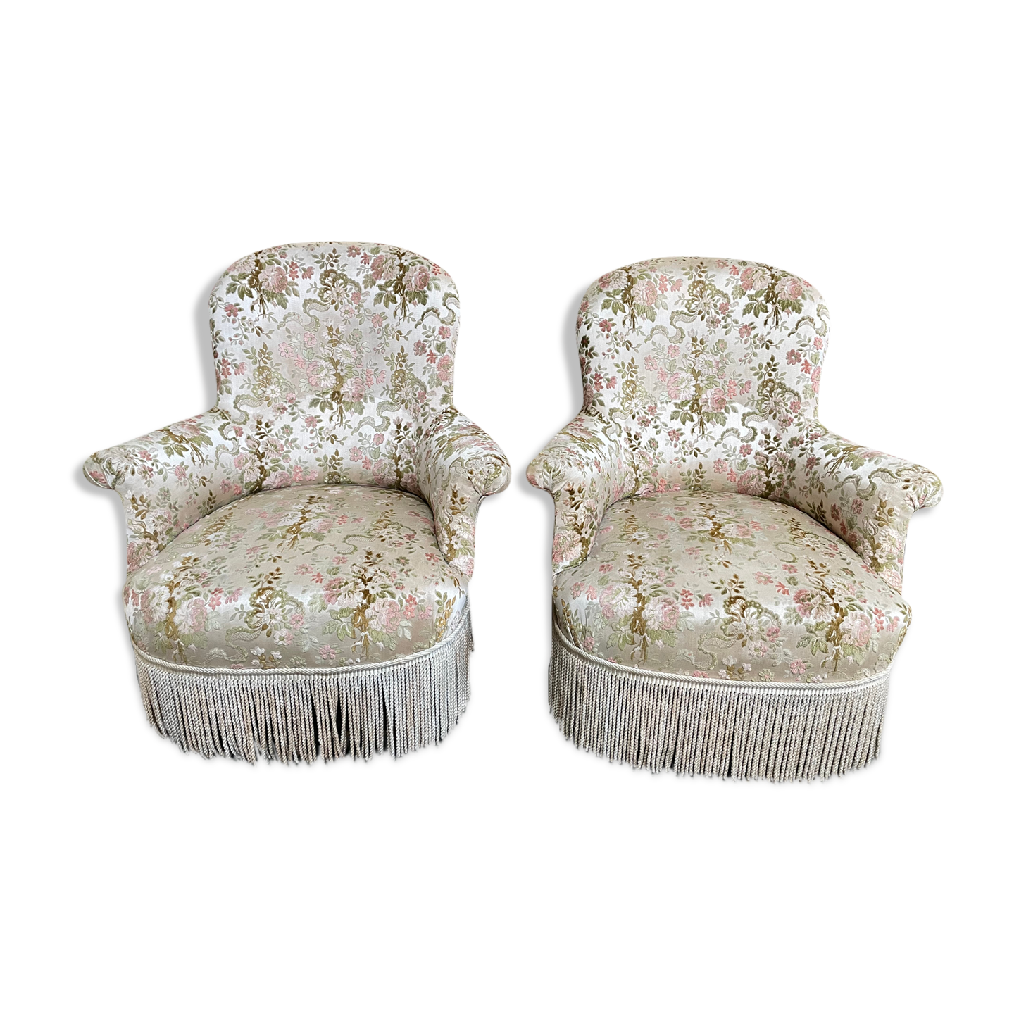 Pair of armchairs - Napoleon III drivers