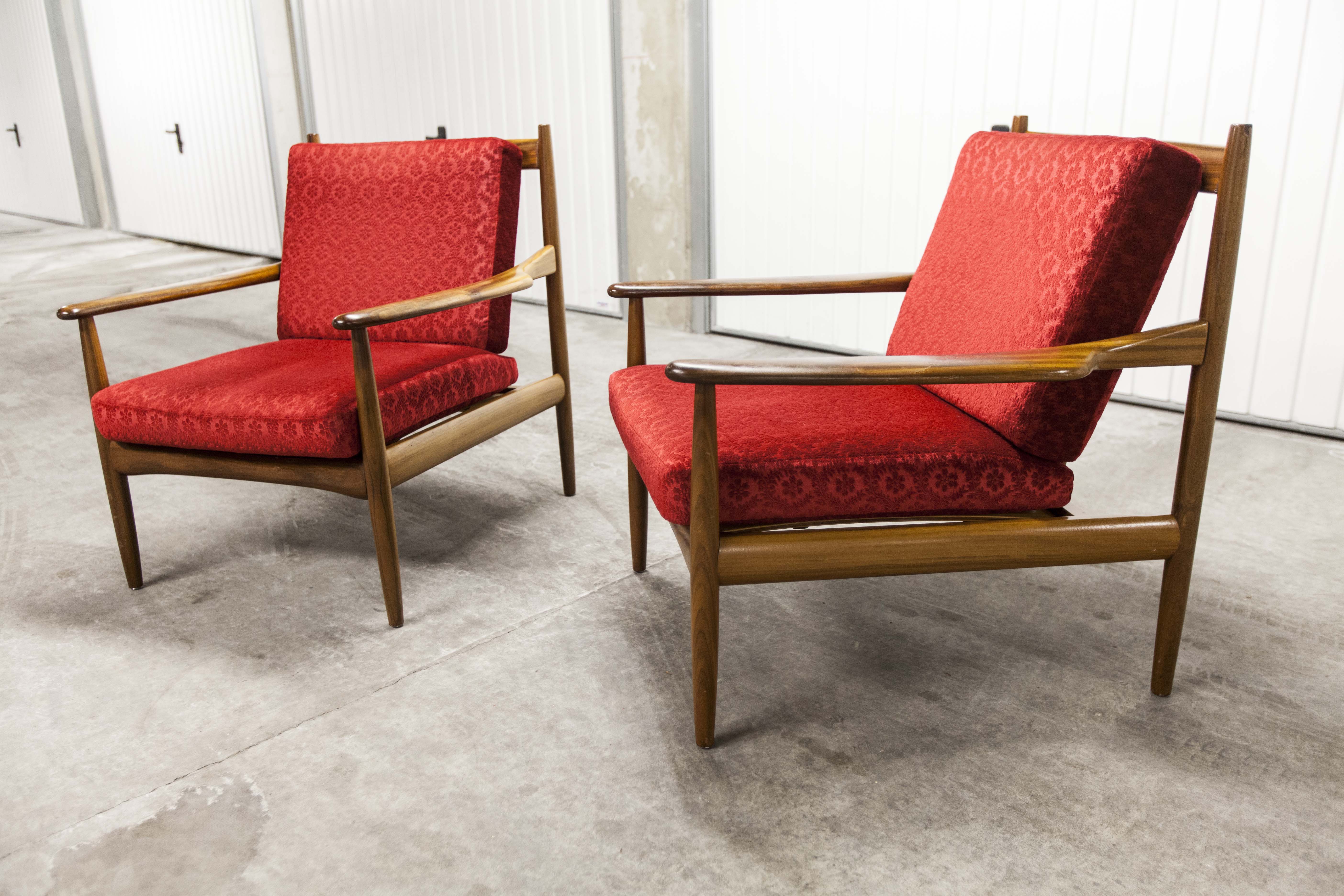 Pair of Scandinavian 60s armchairs