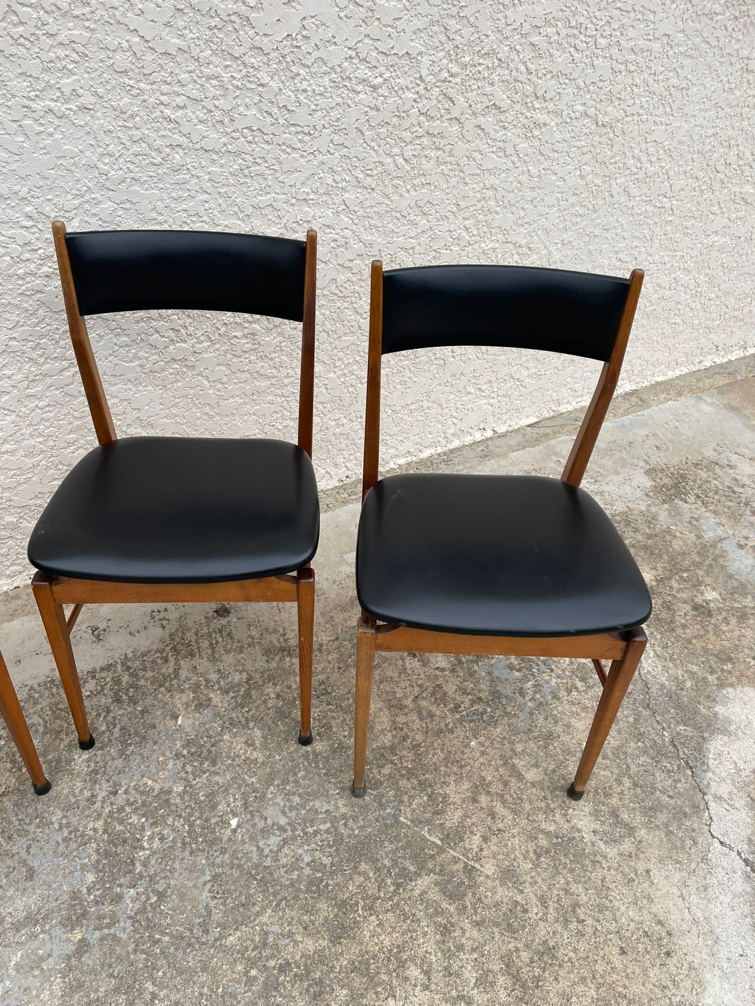 4 Danish teak chairs