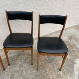 4 Danish teak chairs